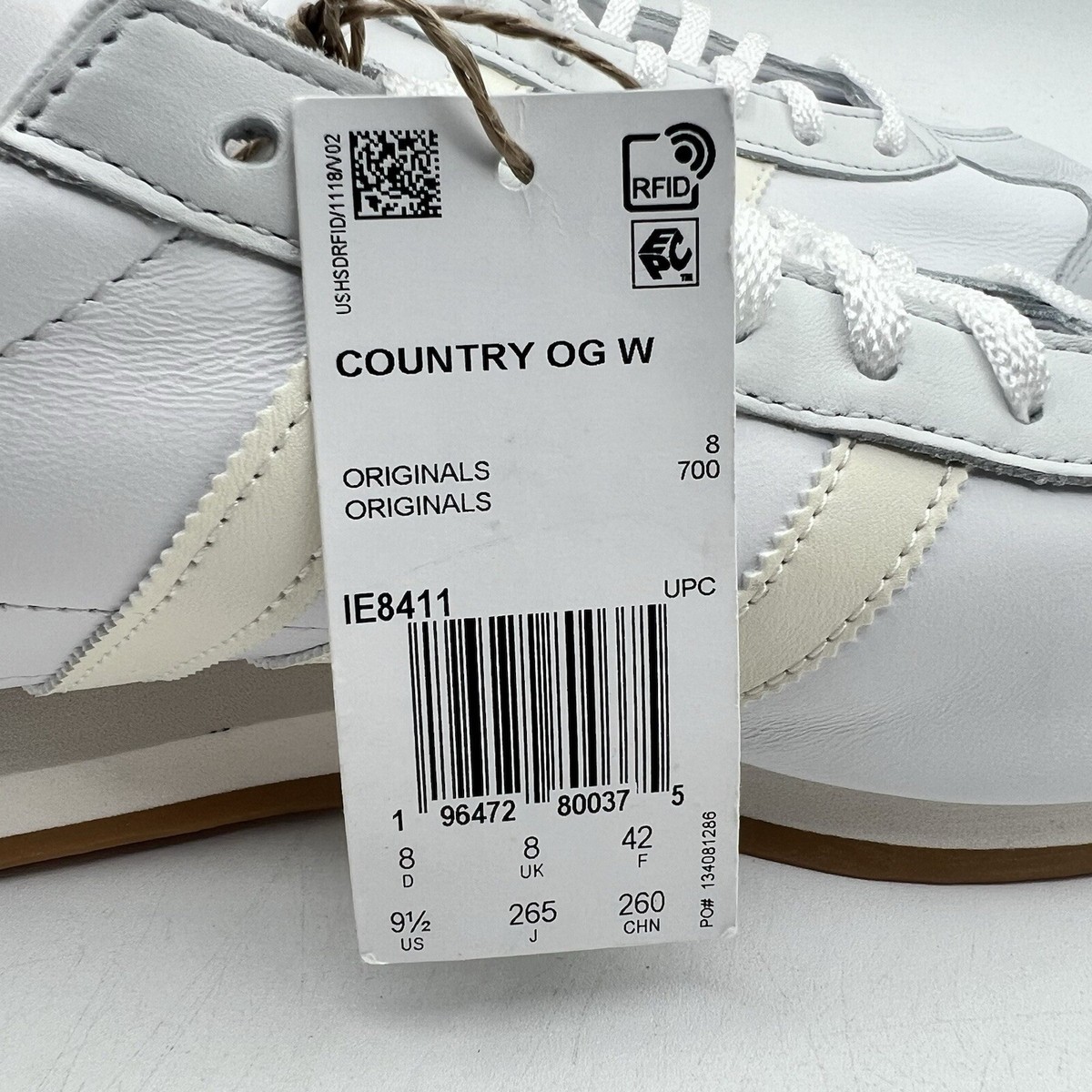 Adidas Women's Country OG Originals Size 9.5 White |IE8411