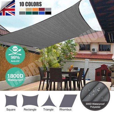 Sonnenschirm Segel Baldachin Garten Terrassenmarkise 98% UV Block Sonnencreme Außenschirm