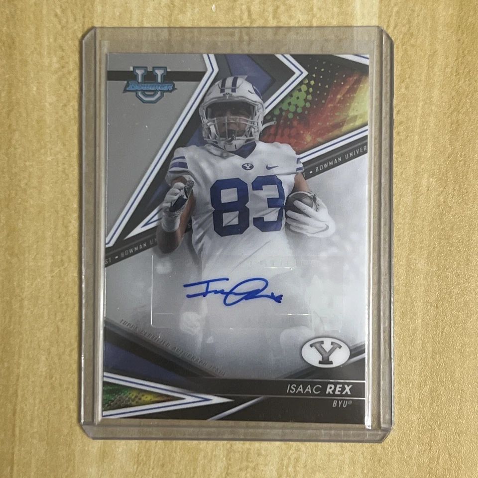 ISAAC REX 2022 Bowman Best U AUTOGRAPH #BA-IR BYU COUGARS - Image 2 of 3