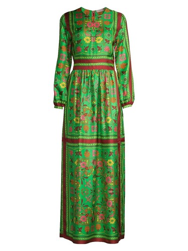 Tory Burch Embroidered Floral Studded Boho Maxi Dress Size M | eBay