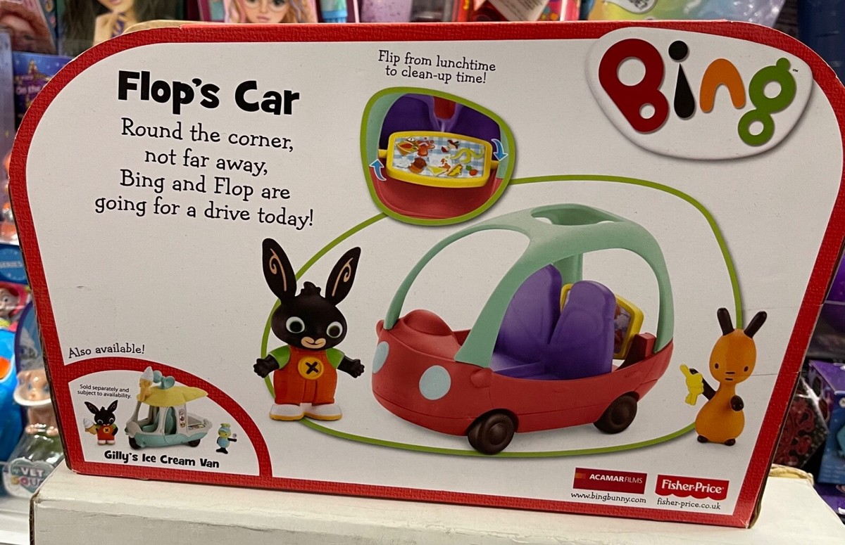Fisher Price Flop's Car includes Bing Flop BRAND NEW UK