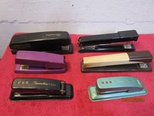 Lot of 6 Swingline Staplers Some Vintage Retro Decor Cub Made in USA