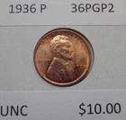 1936 P Lincoln Cent - Attractive UNC Coin (36PGP2)