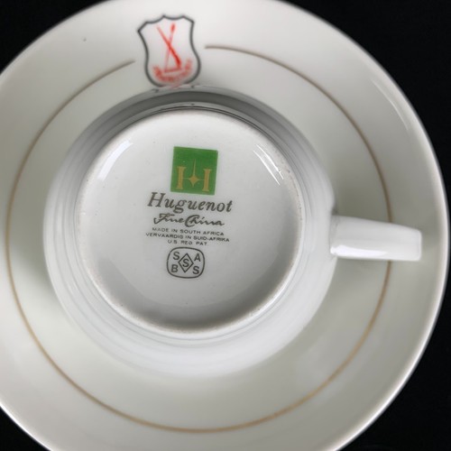 Maritzburg College South Africa 2 Tea Cup and Saucer Sets Huguenot Restaurant - Picture 8 of 11