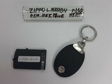 Keychain - Leather/Metal - Chrome/Black - Cod.L72084 - Zippo