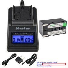 Kastar Battery LCD Fast Charger for Samsung SB-L320 VP-L650 VPL650 Camcorder
