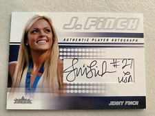 Jenny Finch auto signed card Inscribed #27 USA