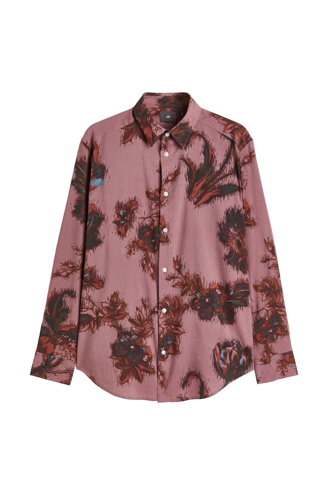 H&M Algodón Floral Casual con Botones camisas para hombres