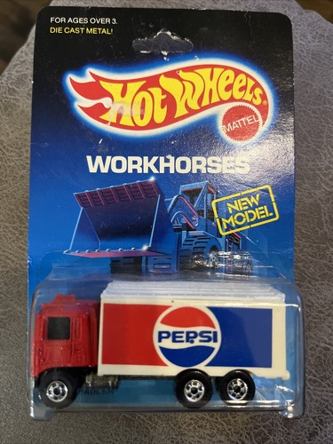Hot Wheels Highway Hauler Pepsi Soda Workhorses 1989 metal Vintage - Picture 2 of 3