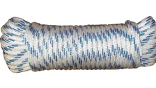 5/16" (8mm) x 75' Sail/Halyard Line, Double Braid Polyester, Sheets, Boat Rope