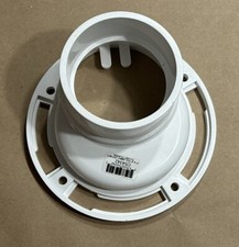 Jones Stephens 4-Way Overall Size Closet Flange PVC White 3" x 4" C54342