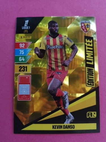 Kevin Danso Rc Lens Edition Limitée Gold Carte Foot Panini Adrenalyn 2024-25 - Picture 2 of 3