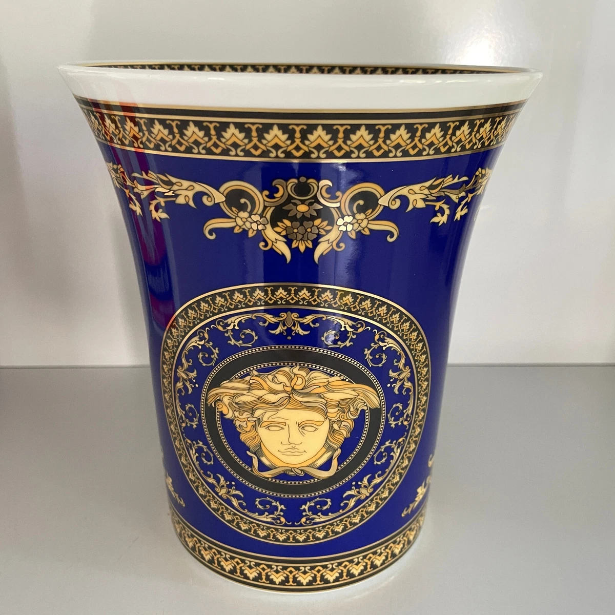 Buy Rosenthal Versace Ikarus Medusa Blue Vase 18 cm / 7.1 in New Online at  desertcartINDIA