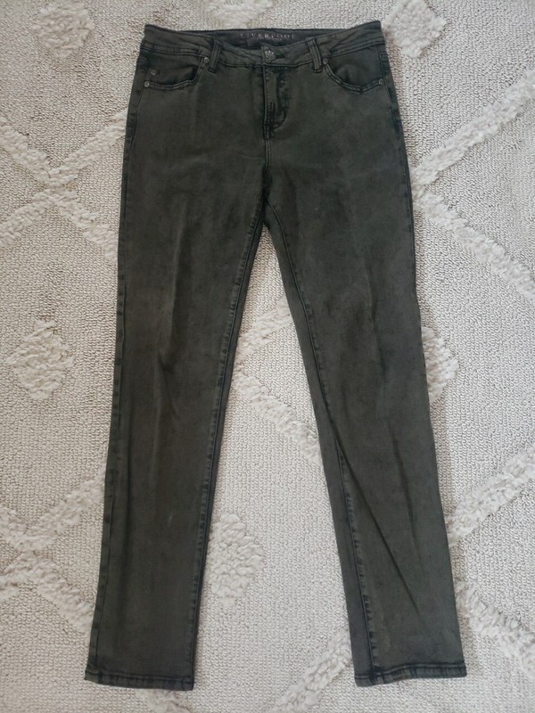 Liverpool Size 30 US 10 Gray Distressed Jeans Abby Skinny Stretch Denim Pants