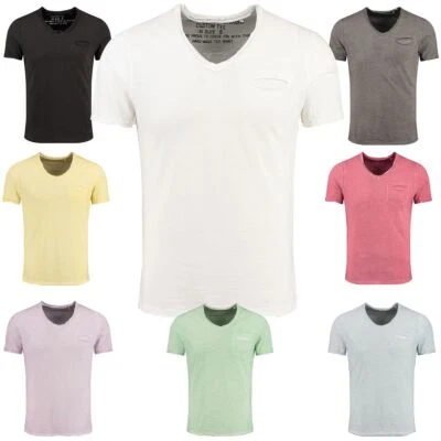 Key Largo Herren VintageUsedDestroyedLook T-Shirt Soda new tiefer V-Ausschnitt - Bild 1 von 2