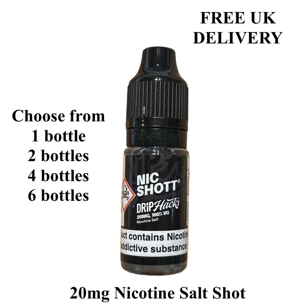 Nicotine Shots Nic Shots Shot Nic Drops 10ml E Liquid Vape Juice 20mg 100VG 