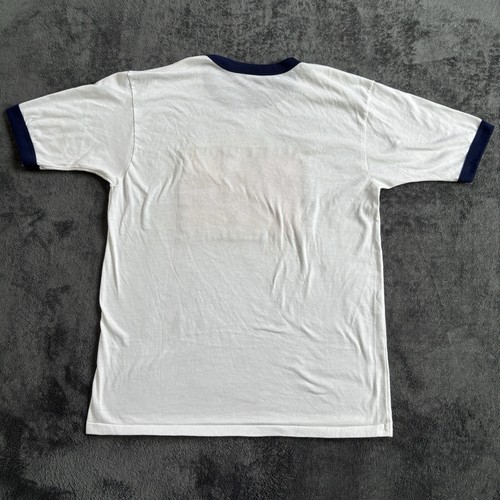 Vintage BVD Single Stitch Ringer Tee Shirt Youth XL Tropical Bird Embroider RARE - Picture 13 of 16