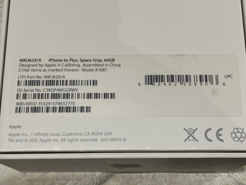 Apple iPhone 6s Plus - 64GB - Space Grey - Model A1687 - Picture 3 of 13