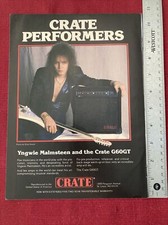 Yngwie Malmsteen for Gibson Amplifiers 1988 Print Ad