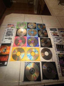 sega saturn game lot With Manuals. Not Tested But No Visible Damage To Discs
