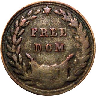 Freedom No Compromise With Traitors Patriotic Civil War Token