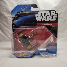2014 Hot Wheels Star Wars Force Awakens Poe's X-Wing Fighter Wings Closed NIB