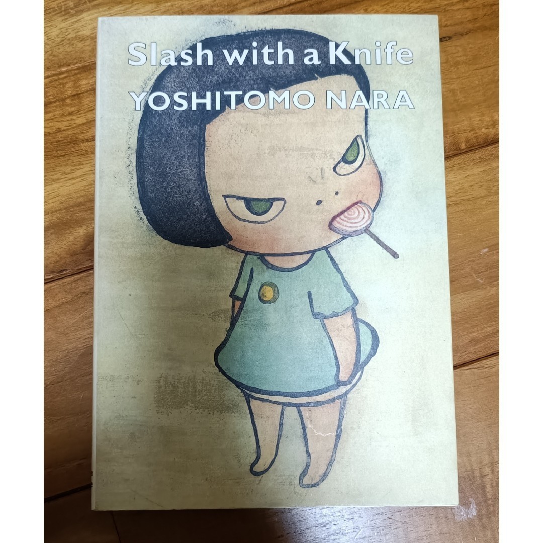 YOSHITOMO NARA Art SLASH WITH A KNIFE Illustration Book Japan used