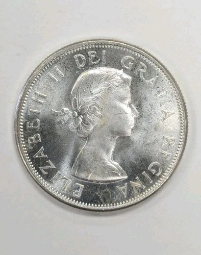 1962 Canada SILVER  Half Dollar.   T353