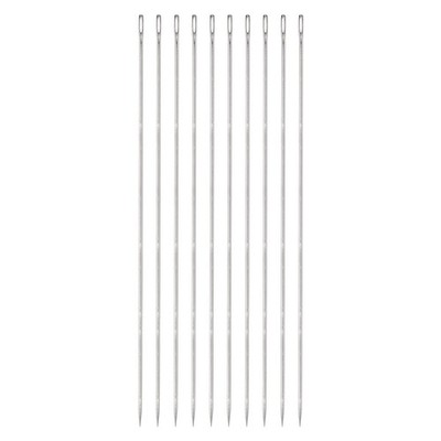 10pcs 12 Inch Upholstery Needles Stainless Steel Large Eye Stitching Needles