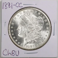 1881-CC Morgan Dollar BU Uncirculated Mint State 90% Silver $1 US Coin