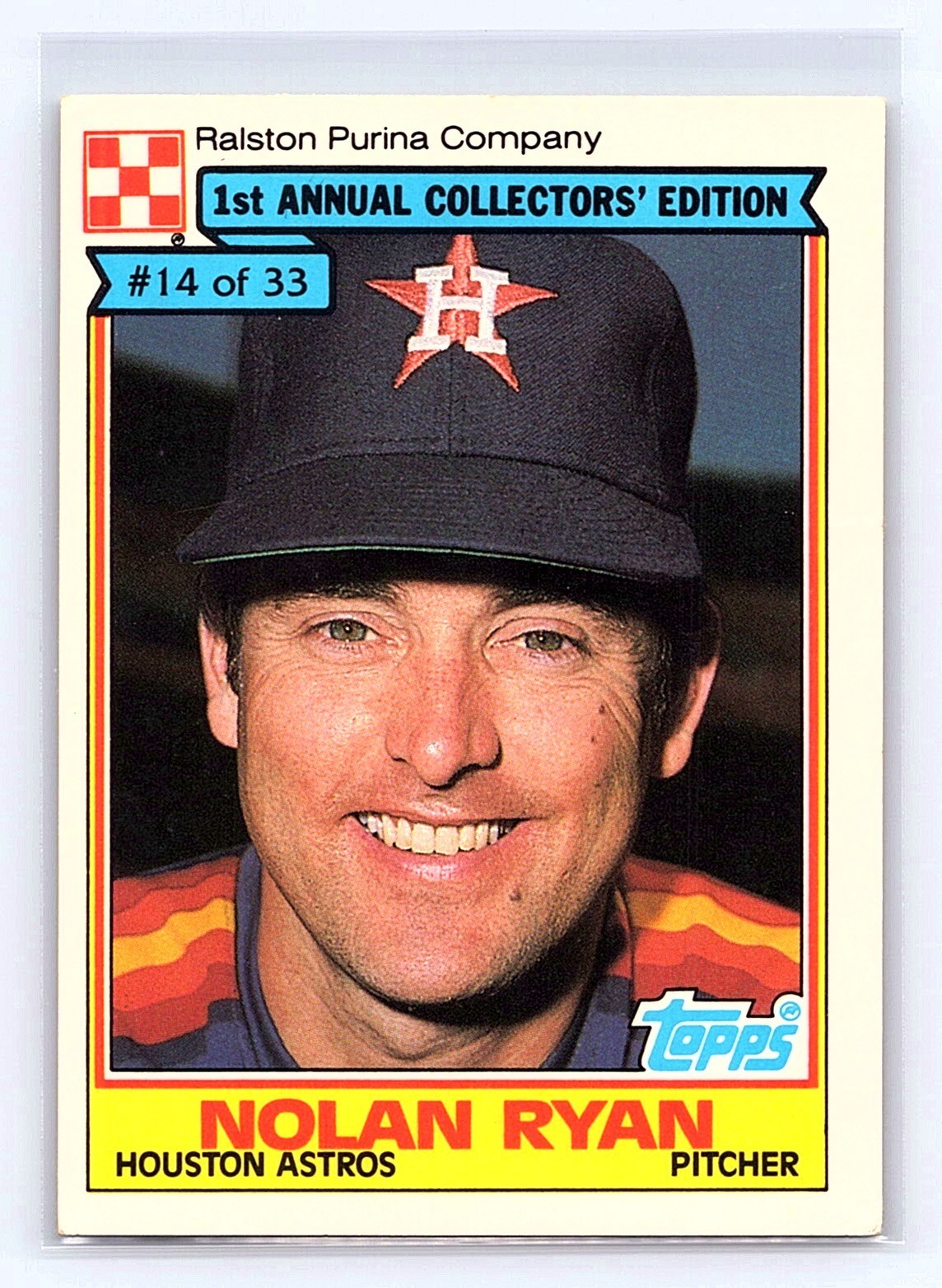 1984 Topps Ralston Purina - Nolan Ryan #14