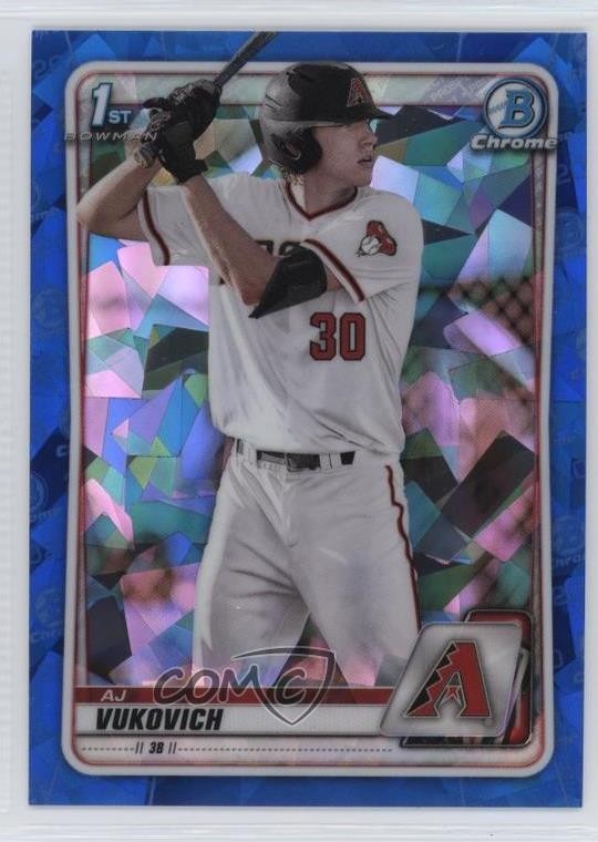 2020 Bowman Chrome Draft Sapphire Edition AJ Vukovich #BD-150 14mx