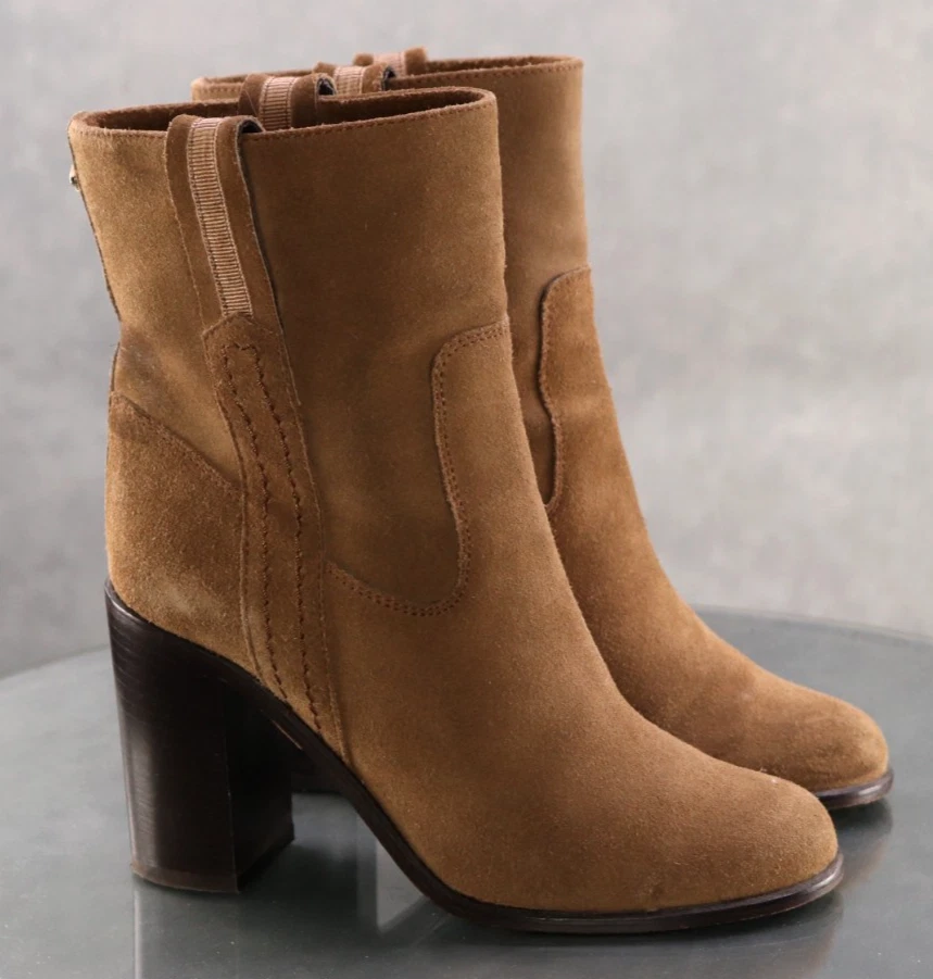 Botas de tacón Kate Spade Baise $325 para mujer talla 6 M gamuza tostada Foto 4 de 4