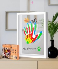 Best Family Handprint Hand Casting Kit DIY Craft Keepsake with Wooden Frame