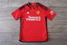 YOUNG KIDS 11-12Y 152 CM. MANCHESTER UNITED HOME FOOTBALL SHIRT 2023 2024 JERSEY