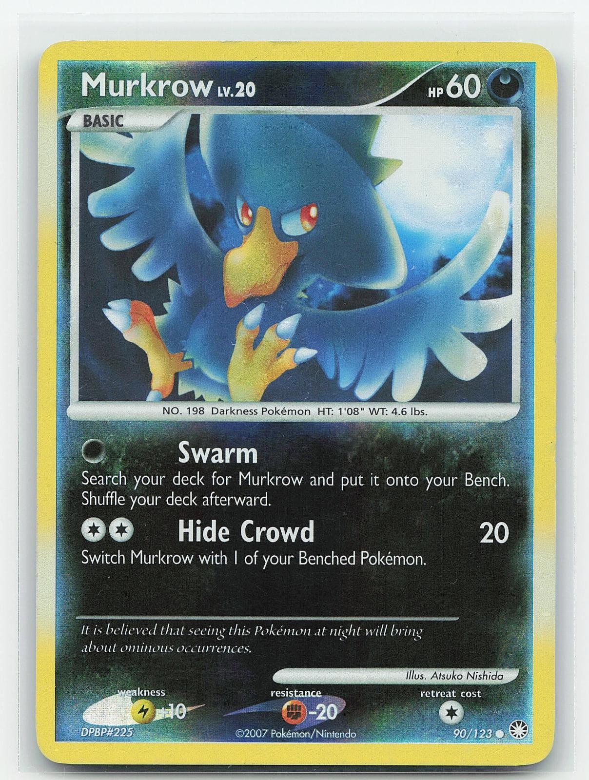 MURKROW 90/123 Common MYSTERIOUS TREASURES REVERSE HOLO MP