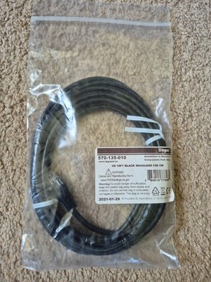 Legrand VS 10FT Black Snagless Cable, Cat 5e, Ethernet, RJ45, 570-135-010!