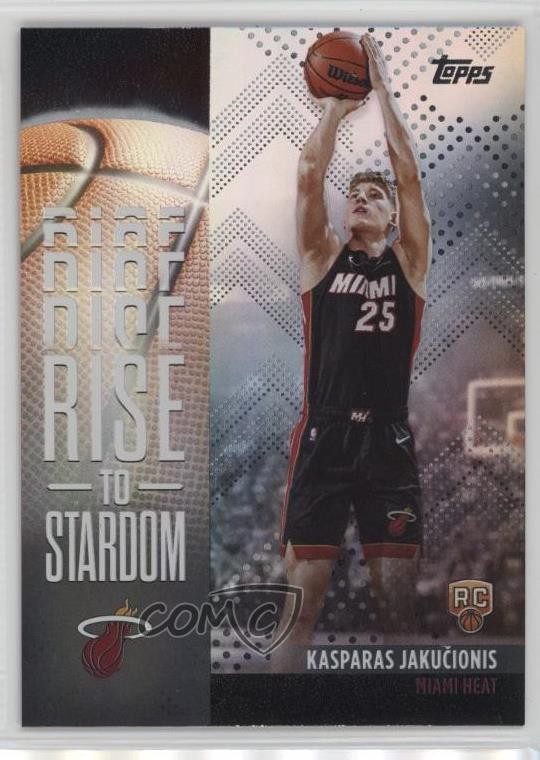 2025 Topps Rise to Stardom Rainbow Foilboard Kasparas Jakucionis Rookie RC 0u2l
