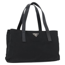 Borsa a mano PRADA nylon nero argento originale 173876