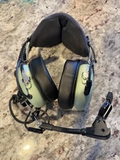 David Clark Model H10-76XL Aviation Headset, New Ear Cups! Not Tested, Read Desc