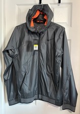 BNWT MENS NIKE DRI FIT HOODED TRAINING JACKET 810157-021 GRAY US SIZE SMALL S 