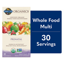 Garden of Life Organics Prenatal Multivitamin, with Folate and Vegan D3