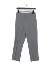 Uniqlo Women's Suit Trousers S Grey Polyester with Elastane, Viscose Dress Pants
