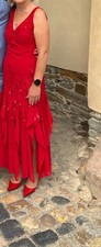 Abendkleid festliches Kleid rot Gr. 36 S