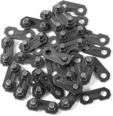 30 Sets 3/8 Chainsaw Master Links Connector Chain Repair Kit Preset Straps Parts