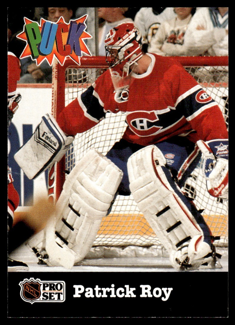 1991-92 Pro Set PUCK Patrick Roy Montreal Canadiens #14