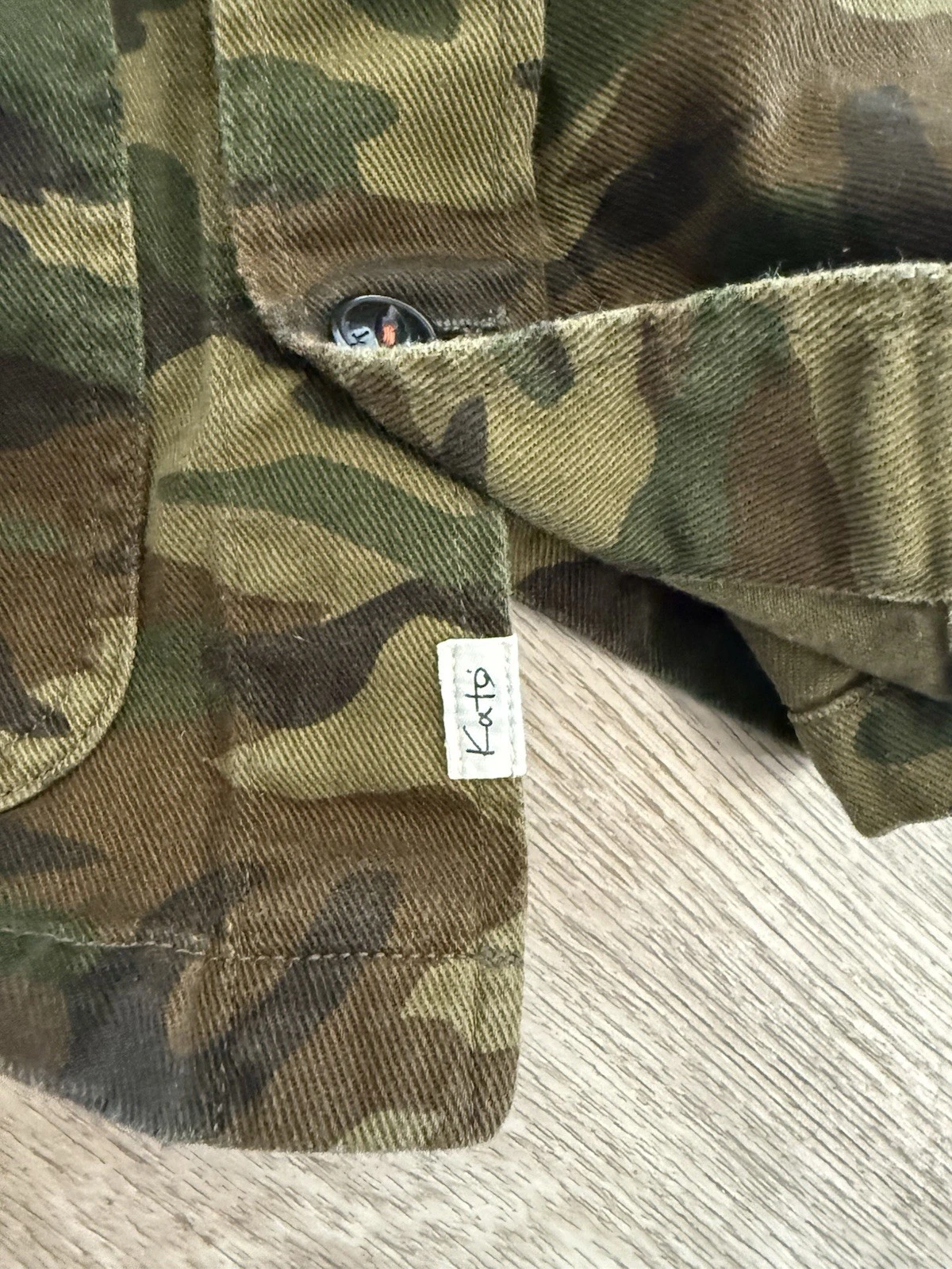 Hiroshi Kato The Vice Camouflage Chore Jacket Green Black Shacket Men M - product detail image 8
