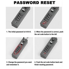 A4 Digit Password Lock Steel Cable Lock For Bike Locker Fence Storage