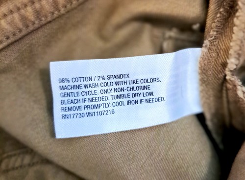 34 X 30 Goodfellow & Co Hombres Slim Fit Jeans Corte Informal Pantalones En Camel NUEVO CON Etiquetas - Imagen 5 de 8