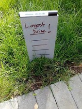 Lot of 4 longest drive nearest the pin markers on solid waterproof ply golf etc